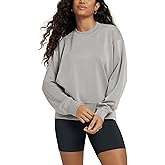 ODODOS Modal Soft Long Sleeve Oversized Sweatshirts for Women High Crew Neck Relaxed Pullover Tops