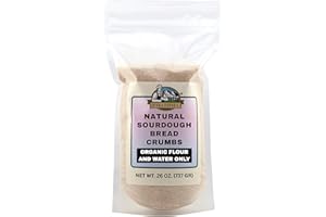 Bakerdale Natural Sourdough Breadcrumbs, 26 Ounces in reclosable pouch, made from natural flour and filtered Water Only