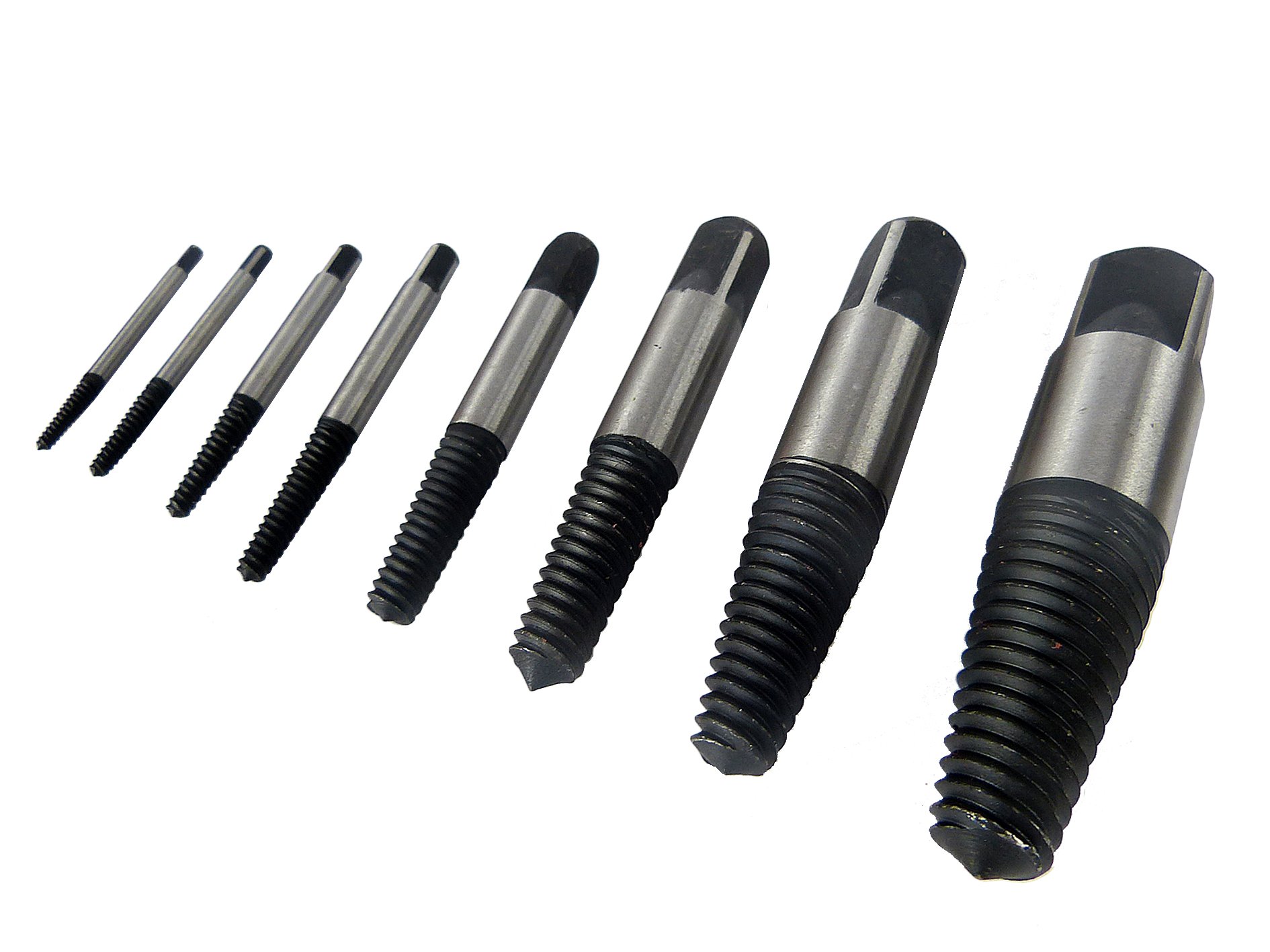 8pc Screw Bolt Stud Extractor Set Broken Damaged Bolt Screw Remover