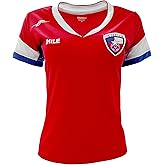 ARZA Women’s Chile Soccer Jersey - Red Slim Fit V-Neck, 100% Polyester