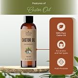 Essican Purelife Pure Castor Oil 100ml for Eyelashes Hair Skin Beard Nails view 3