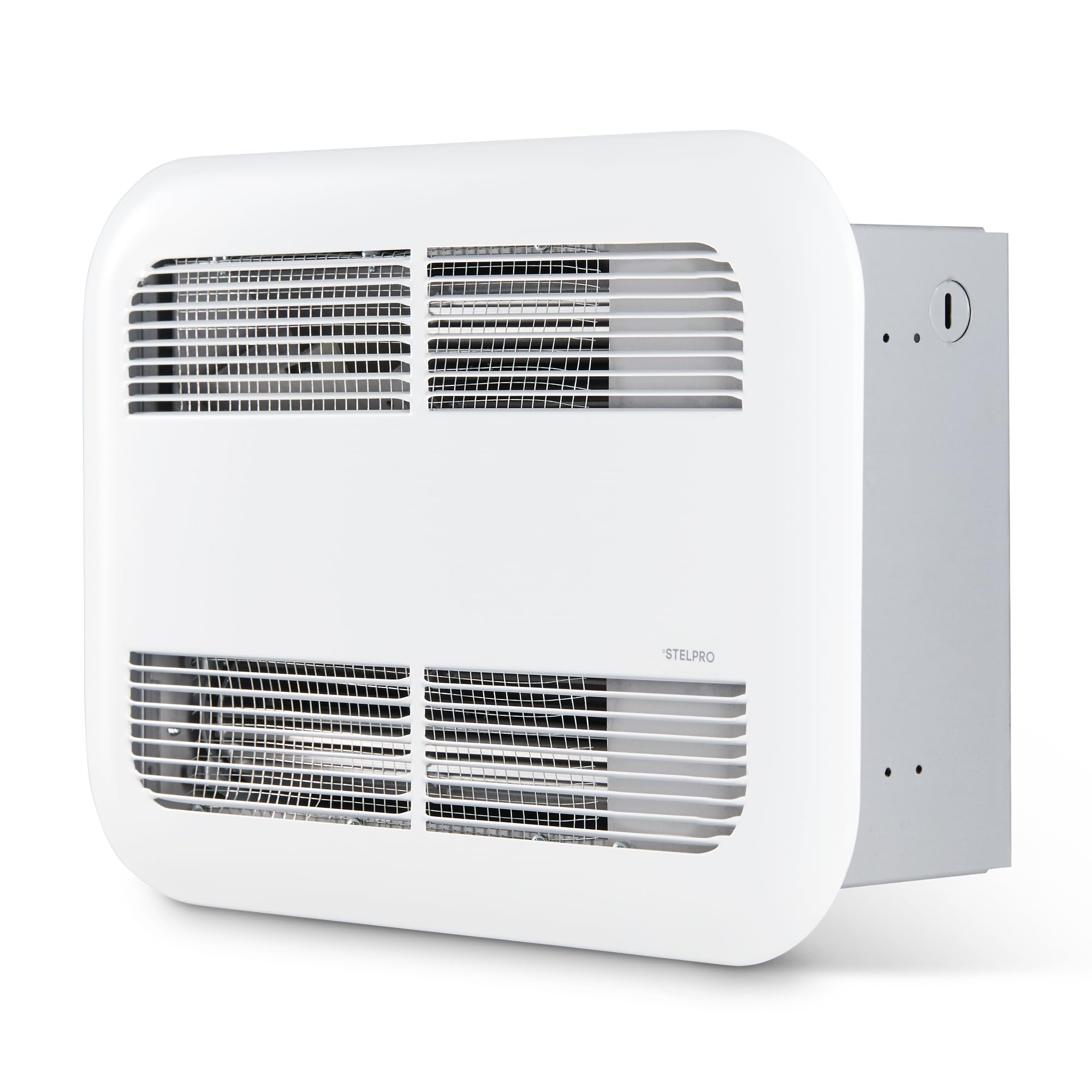 Photo 1 of Stelpro Ceiling Heater – 1000W / 120V – 9 5/8? H × 13 1/2? W – Ceiling-Mounted Sleek Model – Silent Comfort, Quick Heat – Nichrome Element – Hardwired – White (ASK1001W)