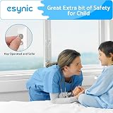eSynic Window Restrictors 12 Pack UPVC Safe 19 cm Dual Lock Screws Included view 4