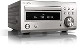 Denon RDCM41DAB Hifi Receiver CD Player Bluetooth 2x30W Silver view 1