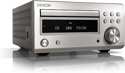 Denon RDCM41DAB Hifi Receiver CD Player Bluetooth 2x30W Silver