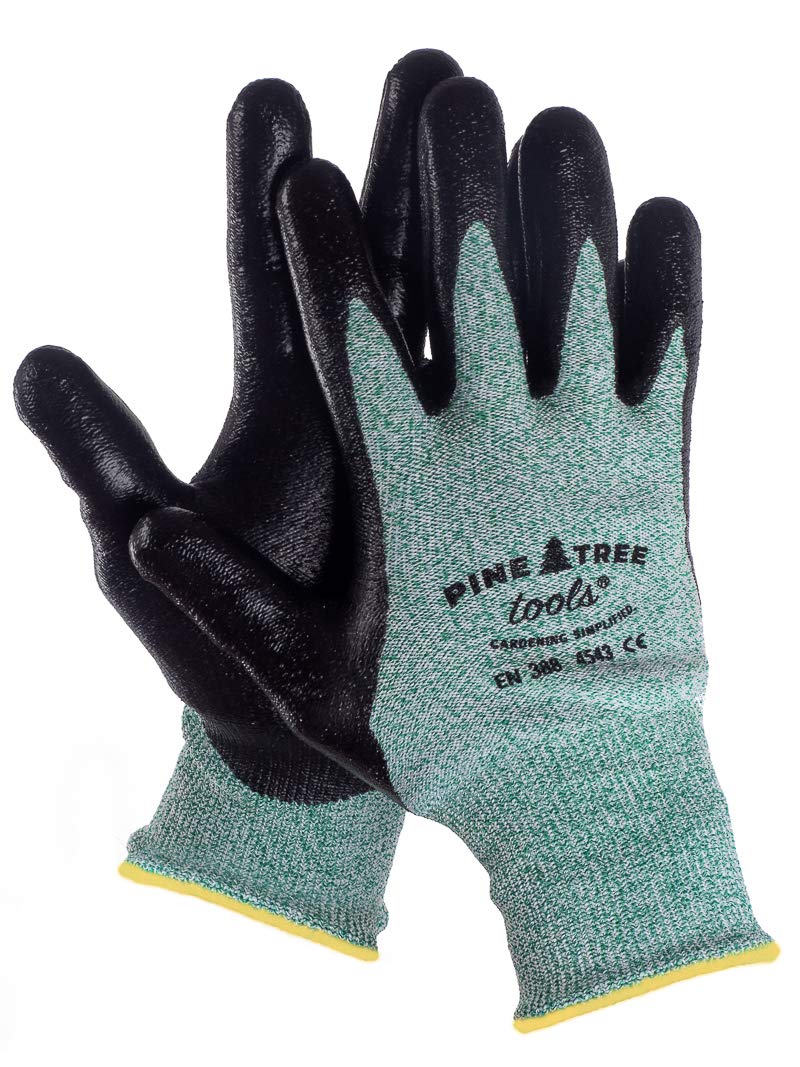 Pine Tree Tools Cut Resistant Gloves Level 5 | Anti Cut Grip Gardening Glove, Electrical Kitchen Work Gloves Men & Women