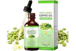 Green Arabica Coffee Oil for Face, Brightening & Hydrating Facial Serum with Glycerin & Allantoin, Lightweight, Non-Greasy Mo