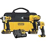 DEWALT 20V MAX Cordless Drill Combo Kit, 3-Tool (DCK340C2)