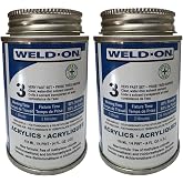 Weld-On #3 Acrylic Cement, Low-VOC, Quarter Pint (2)