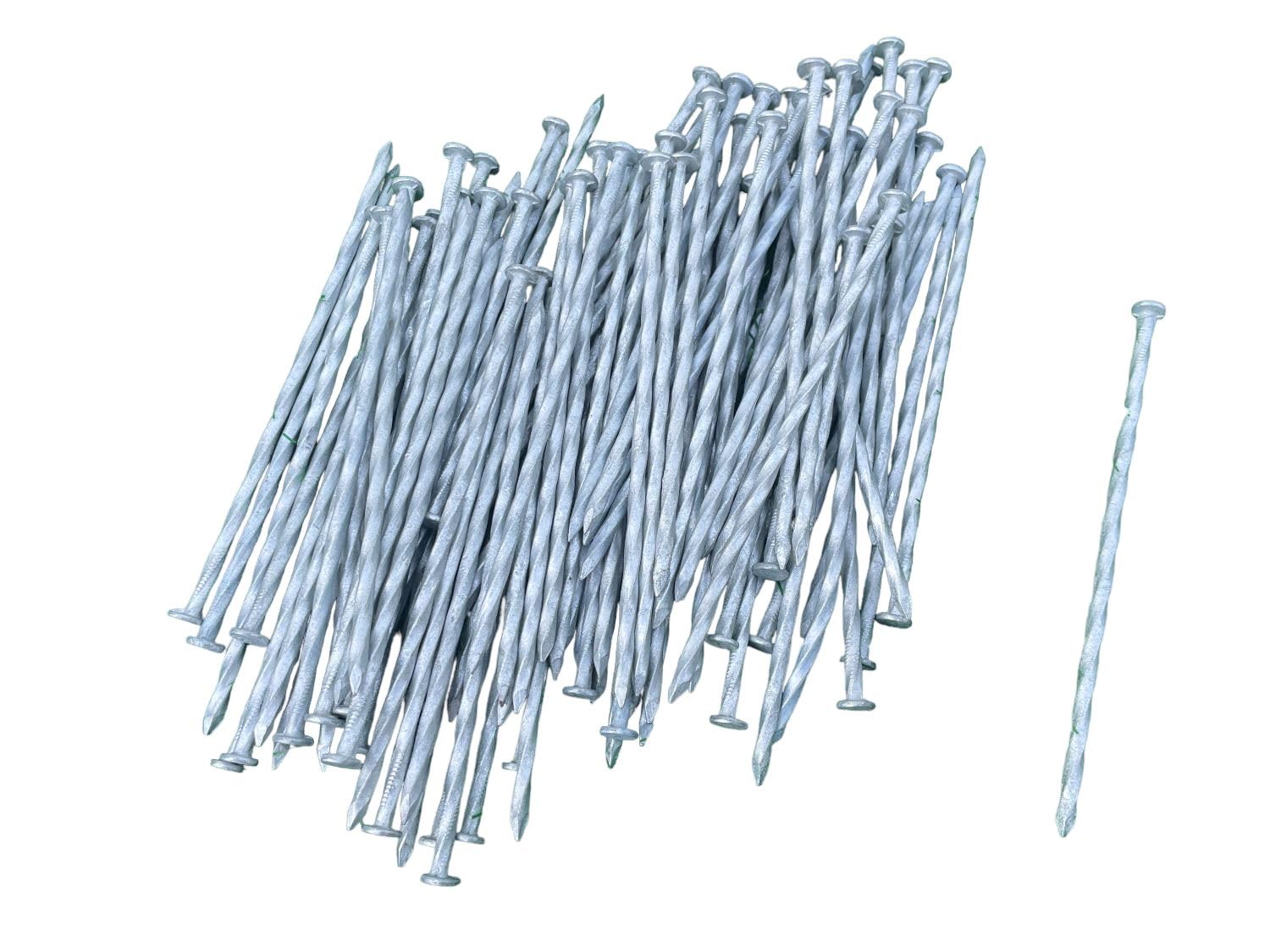 Sandbaggy 500 Count 6-Inch Landscape Staples - Round Top Steel Pins For Sod, Garden, Weed Barrier