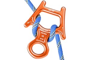 AOKWIT 30kN Figure 8 Descender 7075 Aluminum Alloy Heavy Duty Belaying and Rappelling Device Tree Climbing Gear for Rock Climbing Mountaineering Arborist Caving Rescue Aerial Work Yoga 8-12mm Ropes