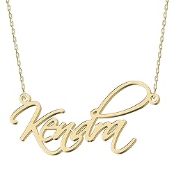 UMAGICBOX Personalized Name Necklace Kendra 18K