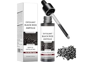 Peel Shot Glow Rice Ampoule, Black Rice Soft Exfoliating Scrub for Face & Body, Exfoliating Facial Peels with Niacinamide Hya