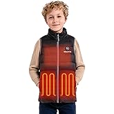 Venustas Boys Heated Vest with Battery Pack, Lightweight Warmer Electric Puffer Vest for Skiing