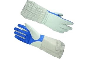 ThreeWOT Fencing Glove, Anti-Skid Leather Fencing Gloves for Sabre,Electric Saber Glove for Child and Adult