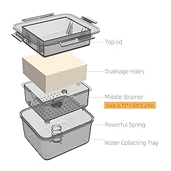 TOFIIGREM Tofu Press - Grey Tofu Presser Easily