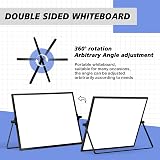 DOLLAR BOSS Magnetic Desktop Whiteboard 30x40cm Double Sided with Stand view 5
