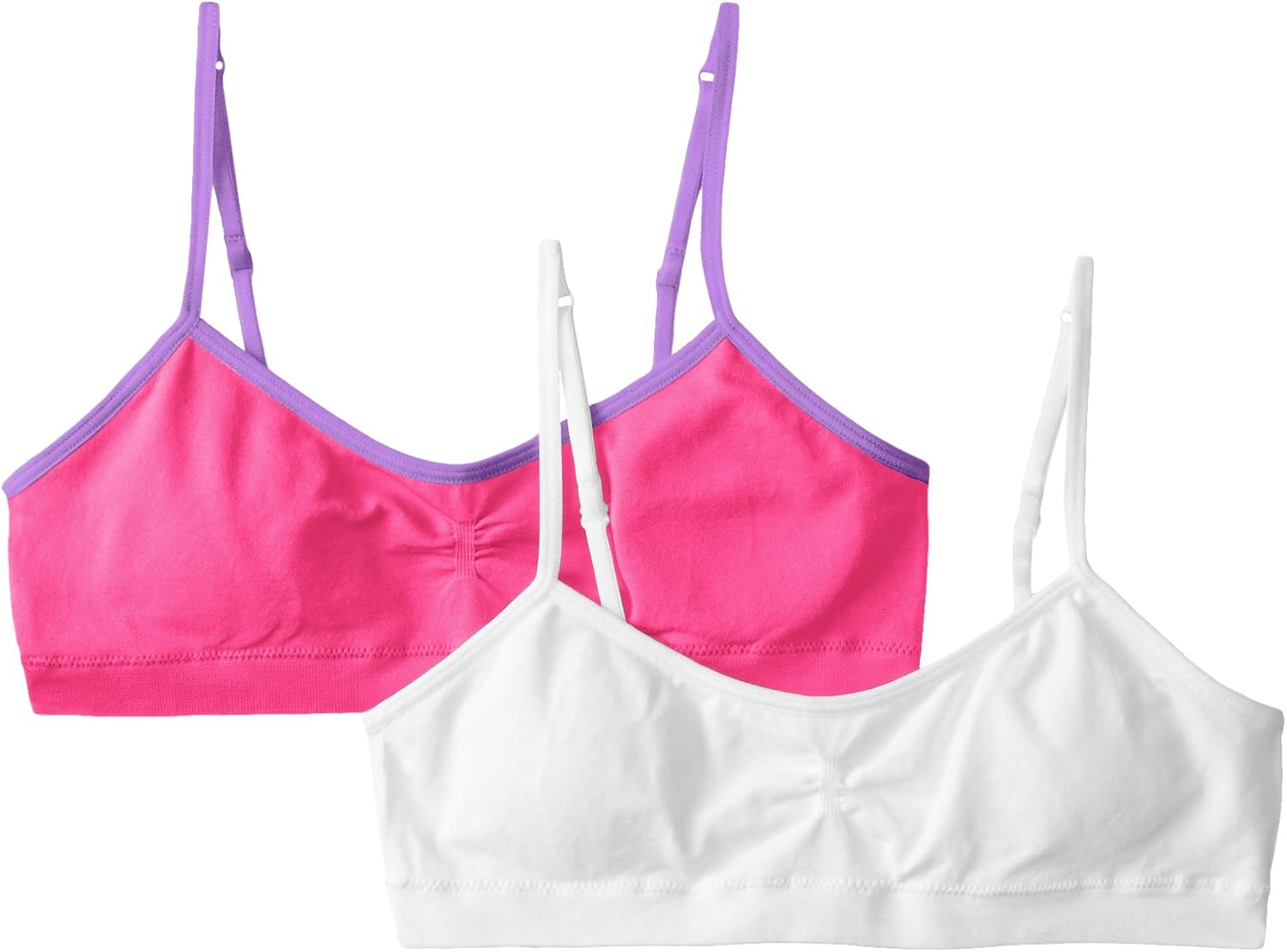 Hanes Girl's Seamless Foam Bra (Pack of 2): Clothing