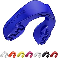 SAFEJAWZ Mouthguard Strapless Slim Fit, Adults and Junior with Case for Boxing, Basketball, Football, MMA, Martial Arts, Hock