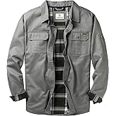 Legendary Whitetails Men's Flannel Lined Shirt Jacket Waxed Cotton Water Resistant