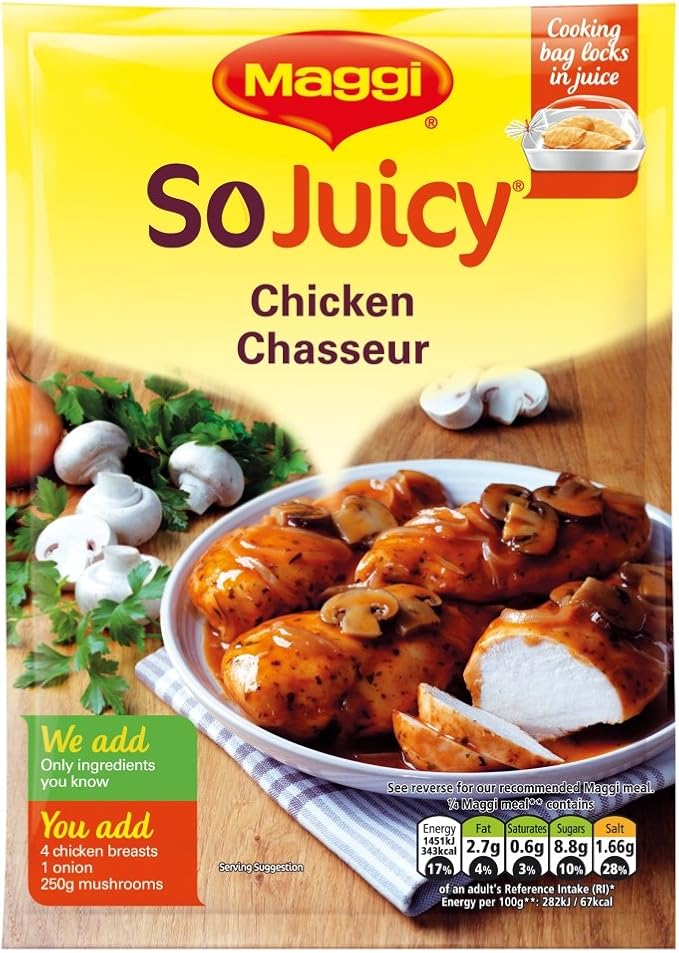 Maggi So Juicy Chicken Chasseur 38 g (Pack of 16) Amazon.ca Electronics