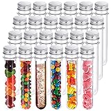 24 PCS Plastic Test Tubes,45 ml Clear Test Tube