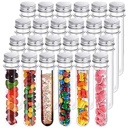 24 PCS Plastic Test Tubes,45 ml Clear Test Tube