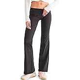 Aeropostale Women's Fold Over Flare Leggings