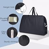 MISSLO 54" Suit Carrier Garment Bag with 2 Pockets Black view 5