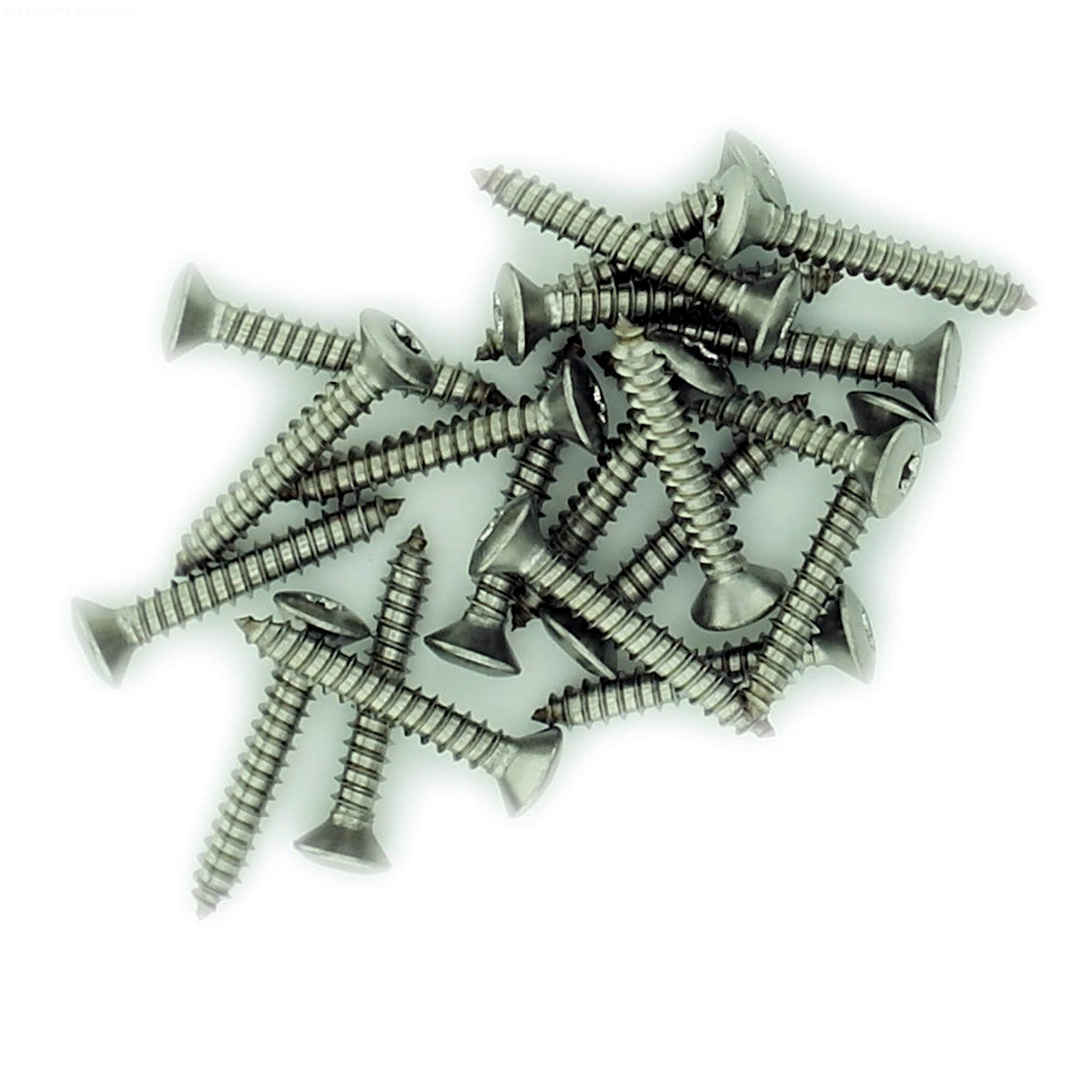 No.14 x 1.975 (6.3mm x 50mm) TX Raised Countersunk Self-Tapping Screw - Stainless Steel (A2) (Pack of 20) โ image 1