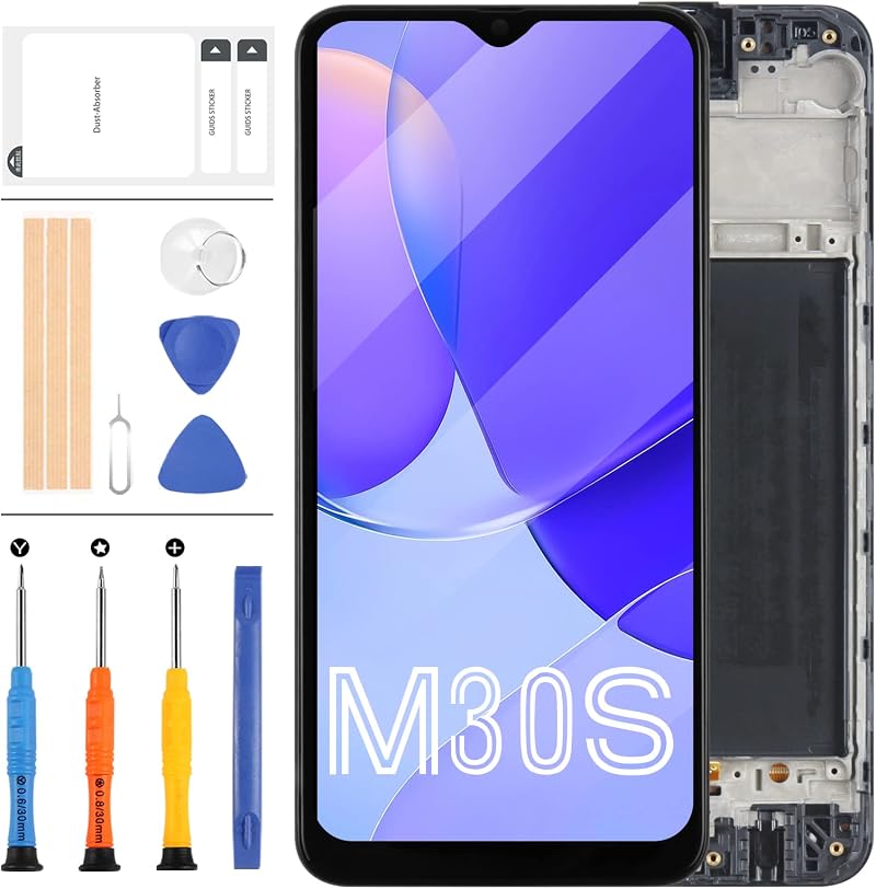 LADYSON AMOLED LCD Display Screen For Samsung Galaxy M30s M307F M307FN Black