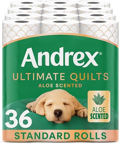 Andrex Ultimate Quilts Aloe Vera Toilet Roll 36 Pack 3-Ply FSC Certified