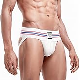JOCKLAND Men's Jock Strap, Wide Band Mesh Male Underwear Jockstrap Athletic Supporter for Gym Vasectomy