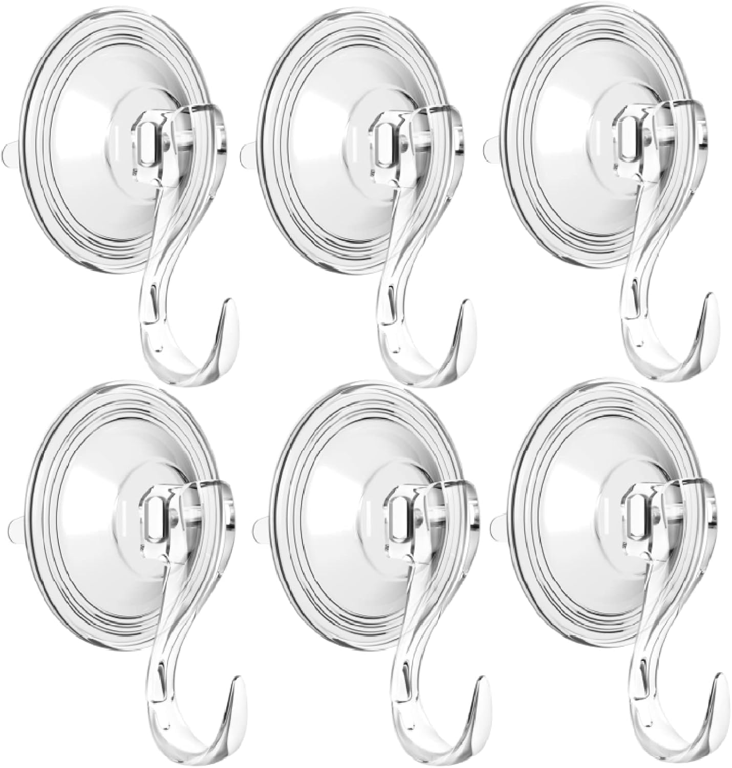 Wreath Hangers - LMI LOVE MORE IDEA Christmas Wreath Hanger Heavy Duty Suction Cup Hooks for Kichen Bathroom Window and All Smooth Surface Indoor and Outdoor 6pack