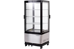 MAXX Cold MECR-32D 4-side Glass Two-Door Merchandiser, Countertop/Floor Refrigerator
