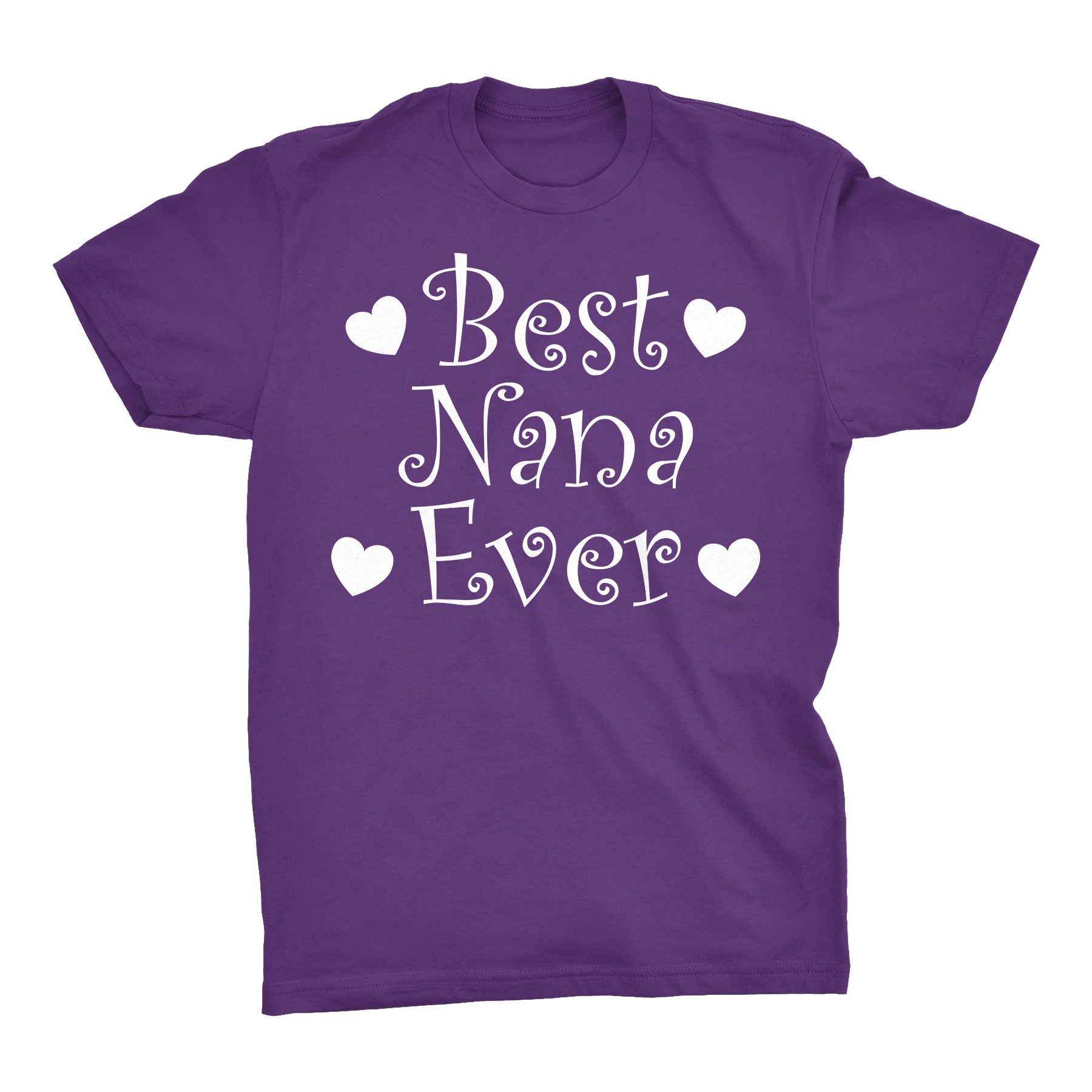 Mothers Day Grandma Gift Best Nana Ever Hearts T Shirt
