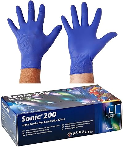 Boxes And Board Sonic Nitrile Powder Free Examination Gloves X200 Medium