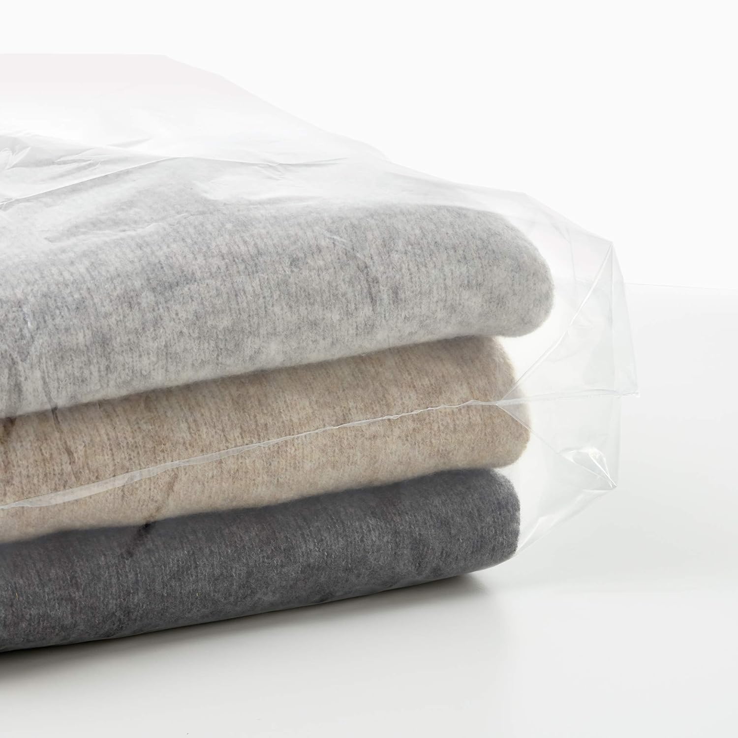 Rayen 6 Bolsas Jersey antipolilla Transparentes Polietileno 82x40x13 cm