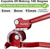 Toolwiz 3-in-1 Pipe Bender 6-8-10mm 180 Degree Copper Aluminum Brass Tube Tool view 6