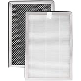 Replacement Filters 2 Pack,3-in-1 Filters Compatible with 25 Air Purifier Series Filter S1/W1/B1, H13 True HEPA and Activated Carbon Filters