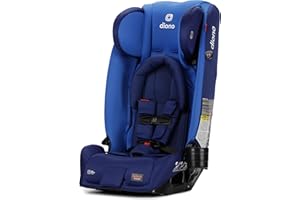 Diono Radian 3RX 3-in-1 Rear and Forward Facing Convertible Car Seat, Adjustable Head Support & Infant Insert, 10 Years 1 Car Seat Ultimate Safety and Protection, Slim Fit 3 Across, Blue Sky