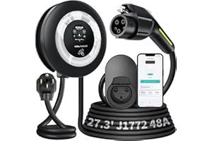 VDLPOWERVP Level 2 EV Charger, 11.5KW /50A Fast Wall Home Charging Station, 27.3ft Charging Cable with Smart App (WiFi), 240V EV Charger with NEMA 14-50, EVSE J1172 Connector for Electric Car EC51B