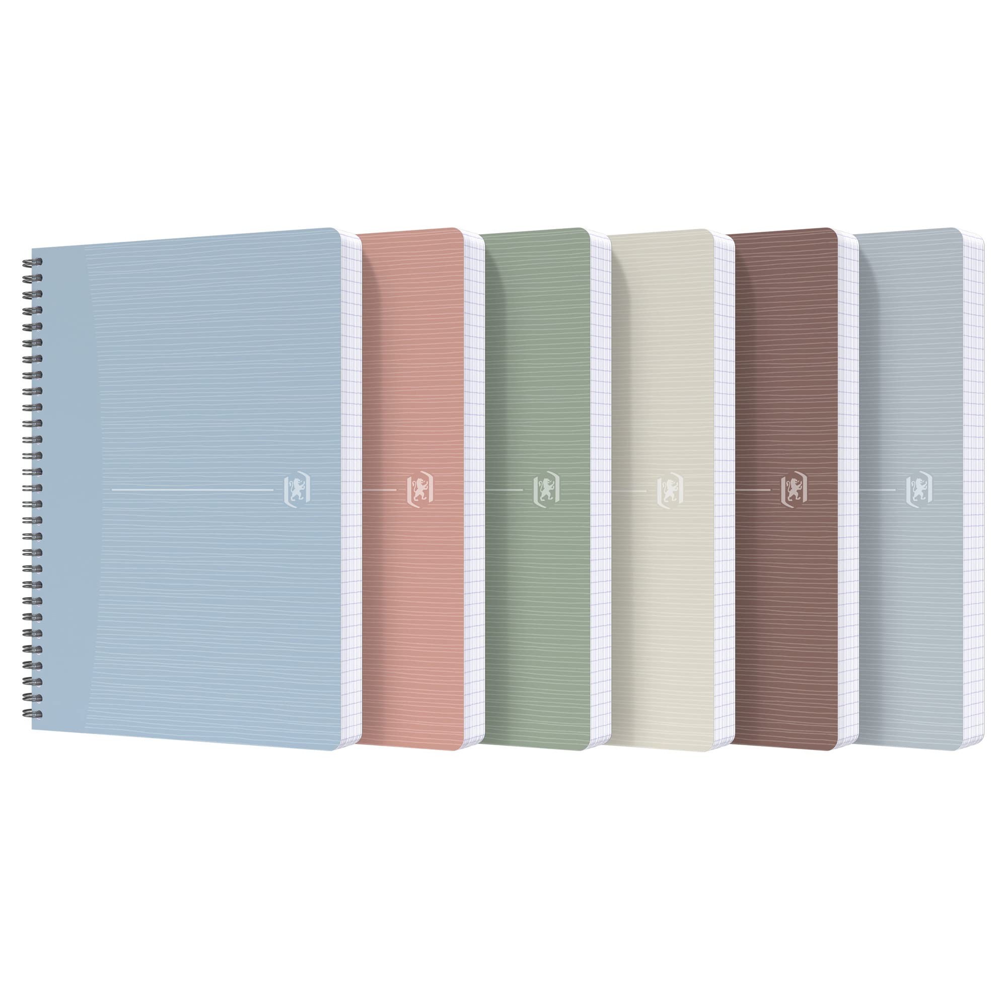 Oxford 94882 Spiral Notebook A4, 5 mm, 180fg, 90 g, Multicolor, Rec'Up
