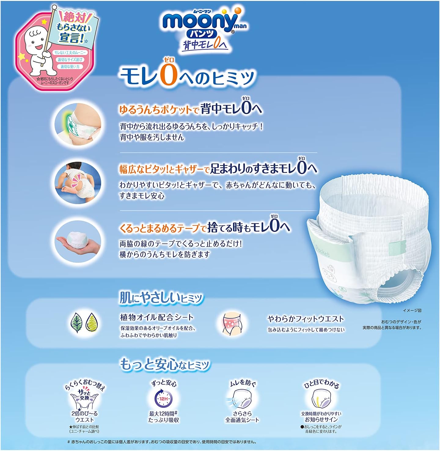 Amazon パンツ Mサイズおすわり はいはい ムーニーマンエアフィット オムツ 5 10kg 210枚 70枚 3 ケース品 Amazon Co Jp 限定 ムーニー おむつ