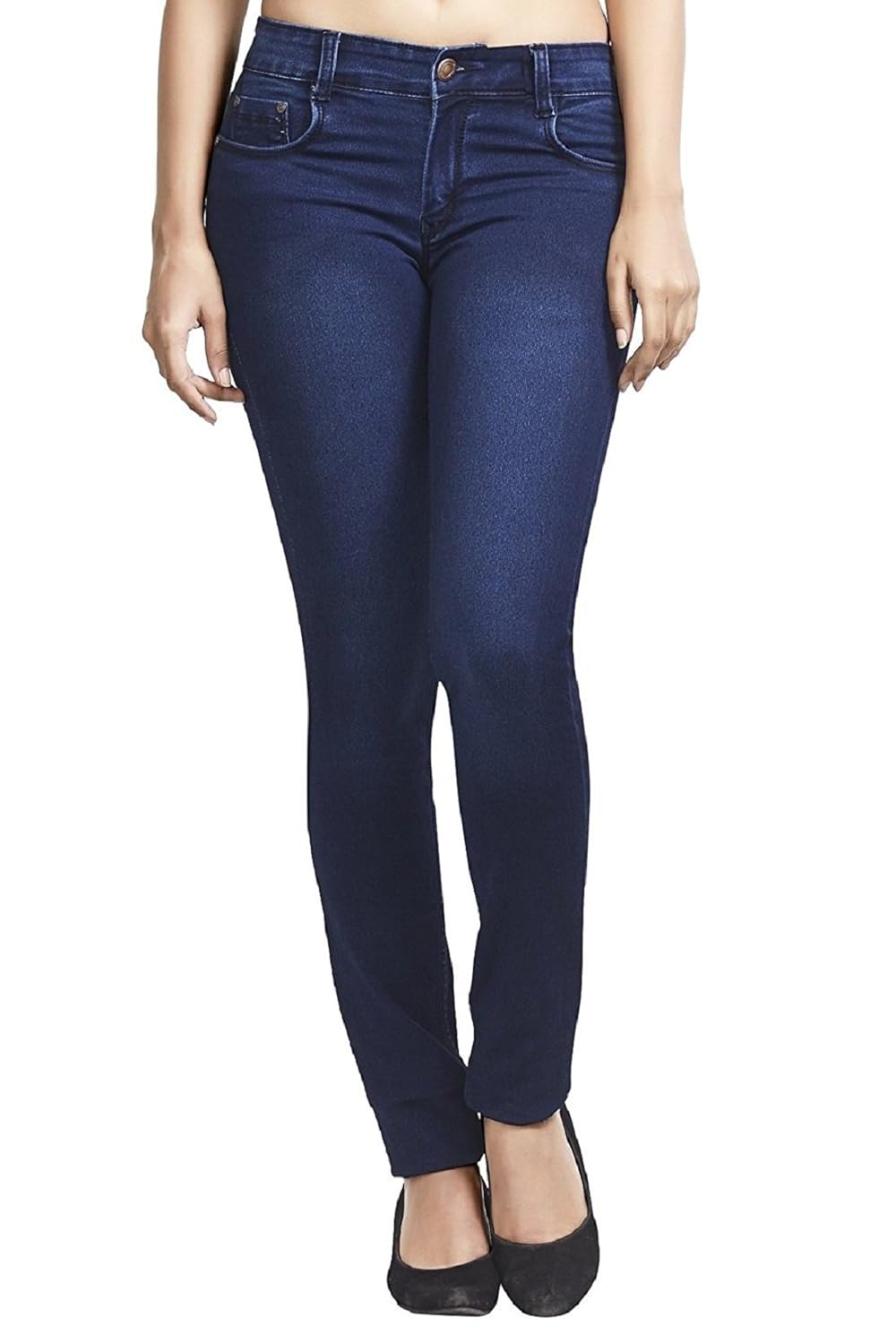 adbucks silky cotton lycra stretchable womens jeans (combo of 2)