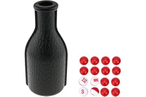 DGZZI Billiard Pool Shaker Pool Snooker Billiard Table Kelly Pool Shaker Bottle with Red and White Tally Peas