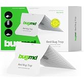 BugMD Bed Bug Interceptor Traps, 12 Pack | Sticky Glue Prevention for Indoor Insects