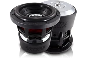 Sundown Audio X v.4 8" Dual 2 Ohm Subwoofer – 1000W RMS, Triple Stacked Magnet, 3" VC, Mega-Roll v.2 Surround, High Excursion 19mm Xmax, Deep Bass Optimized for Small Ported Boxes