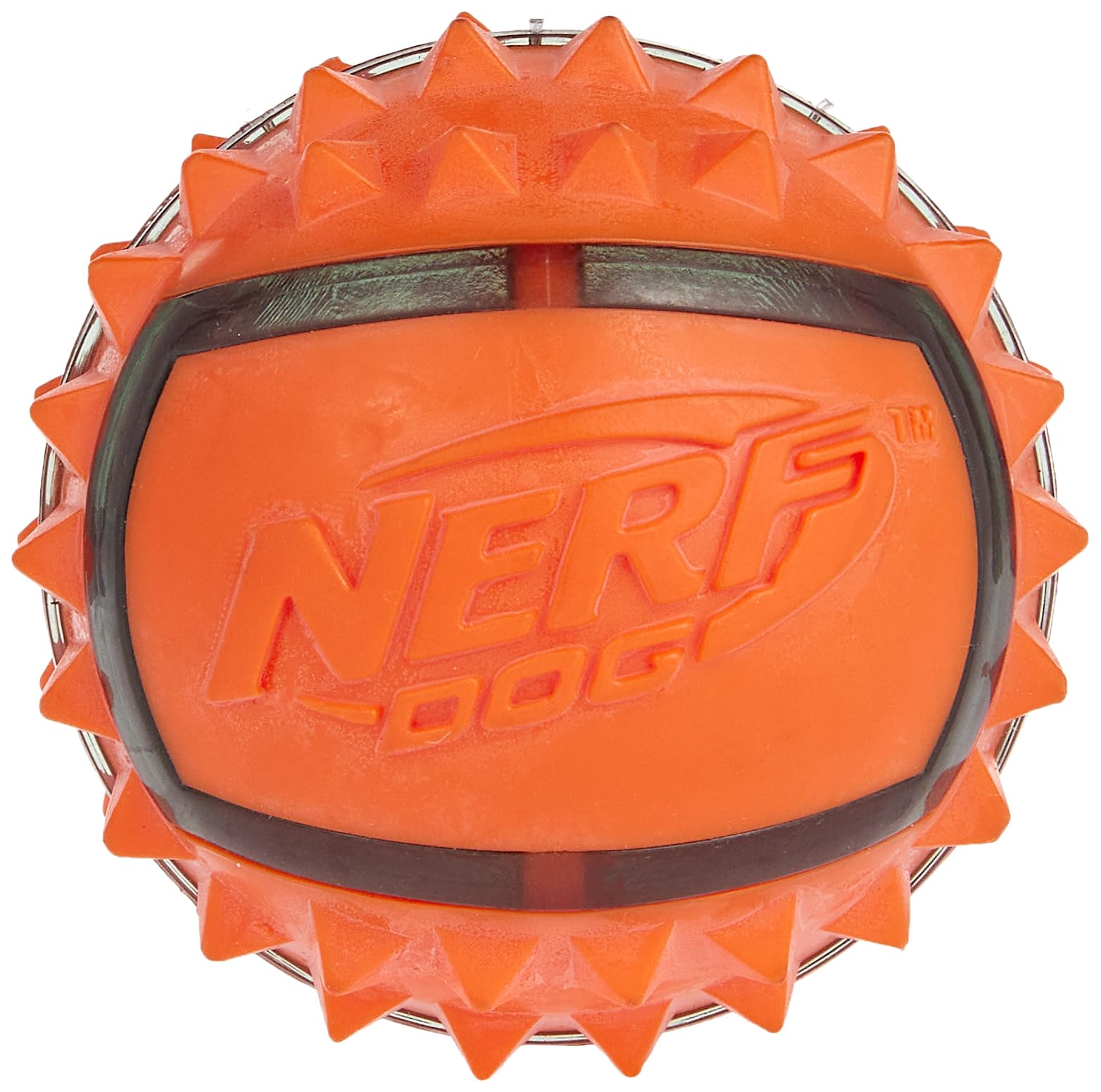 Nerf Dog Dog Toy TPR Spike Ball Thermostatic Rubber 6.3 cm Blue/Orange