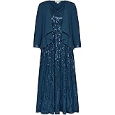 GRACE KARIN 2025 Women's Two Piece Sequin Dress with Jacket Mother of The Bride Dresses Homecoming Wedding Guest Dresses